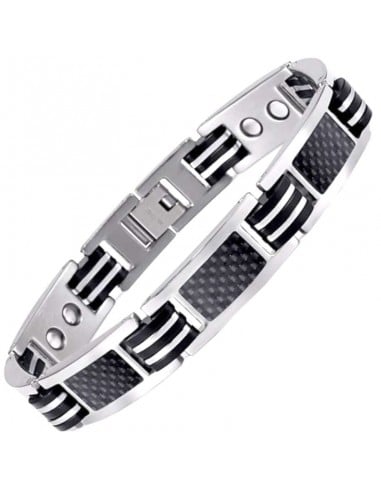 bracelet magnetique argent