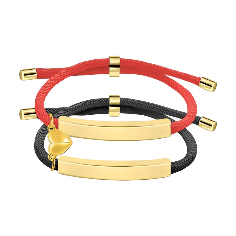 bracelet aimant couple personnalisé